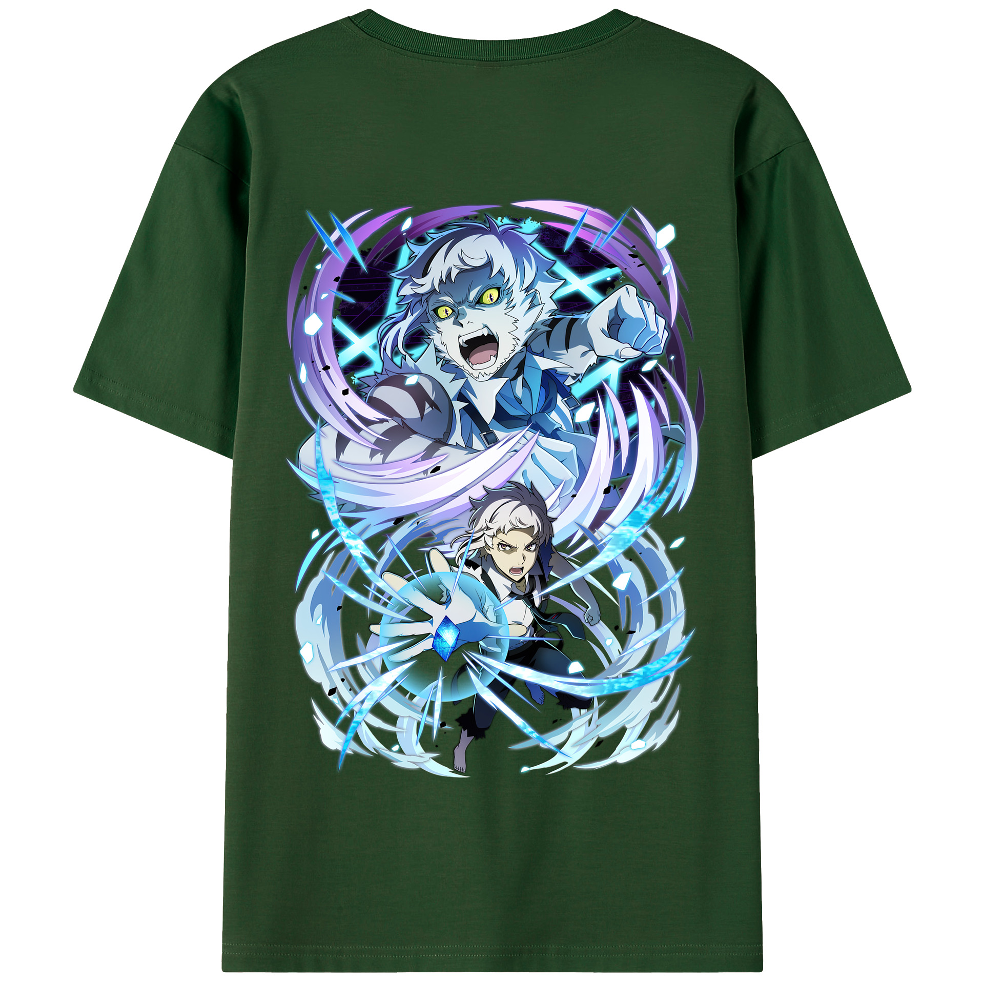 （画像用） 文豪ストレイドッグス Bungo Stray Dogs 綿100％半袖Tシャツ（背面プリント）